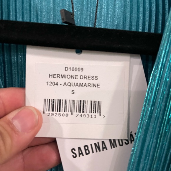 Sabina Musayev X REVOLVE Hermione Mini Dress in Aquamarine NWT - Picture 4 of 5